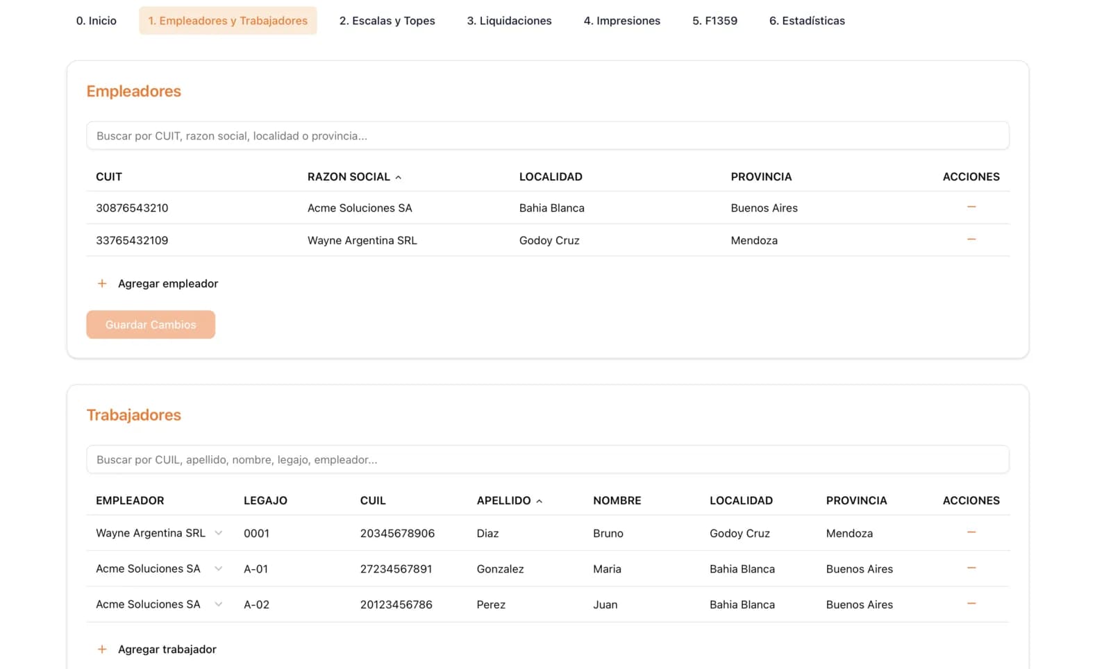 Empleadores y trabajadores